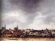 View of Delft after the Explosion of 1654 af POEL, Egbert van der